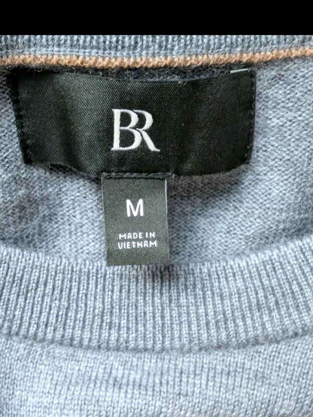 Banana Republic Extra Fine Merino Wool Crewneck Sweater Men's Size Medium Gray